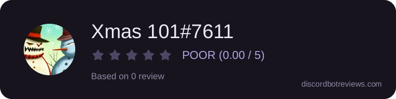 Rating widget preview for Xmas 101#7611