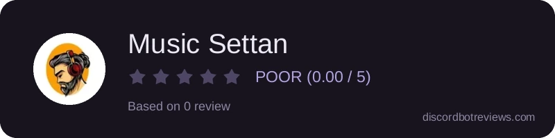 Rating widget preview for Music Settan
