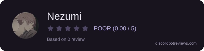 Rating widget preview for Nezumi