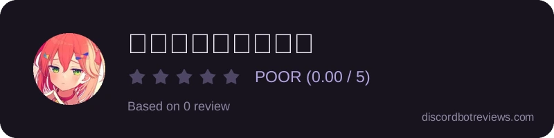 Rating widget preview for さくらみこ挨拶ぼっと