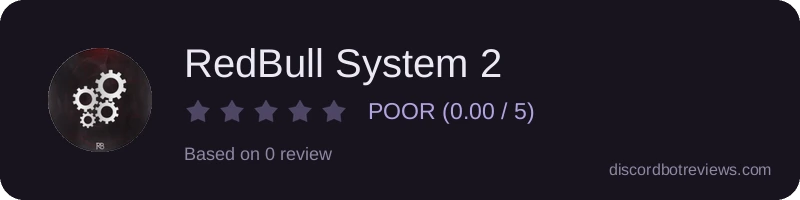 Rating widget preview for RedBull System 2