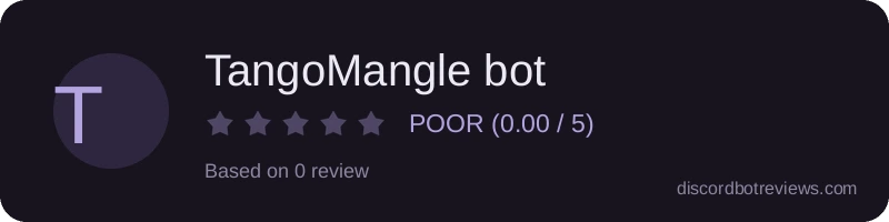 Rating banner for TangoMangle bot