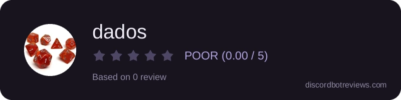 Rating widget preview for dados