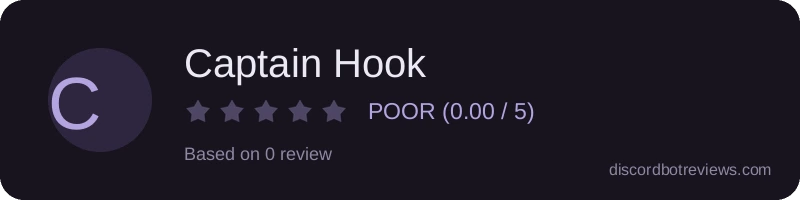 Rating banner for Captain Hook