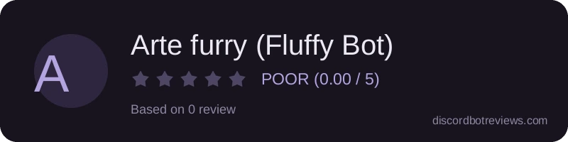 Rating widget preview for Arte furry (Fluffy Bot)