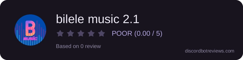 Rating banner for bilele music 2.1