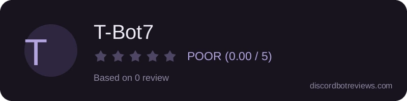 Rating widget preview for T-Bot7