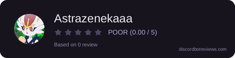 Rating widget preview for Astrazenekaaa