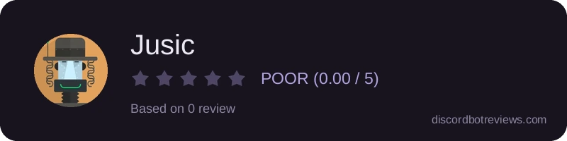 Rating widget preview for Jusic