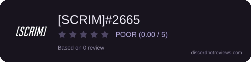 Rating widget preview for [SCRIM]#2665