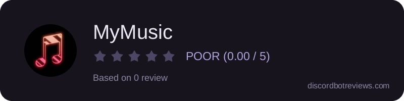 Rating widget preview for MyMusic