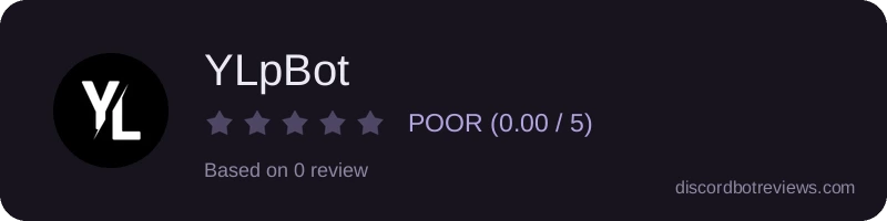 Rating widget preview for YLpBot