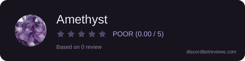 Rating widget preview for Amethyst