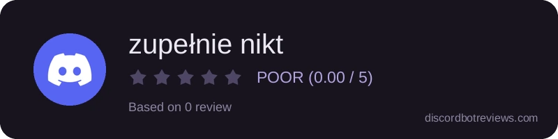 Rating widget preview for zupełnie nikt
