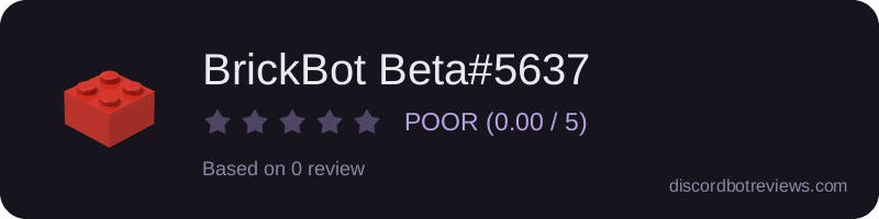 Rating widget preview for BrickBot Beta#5637