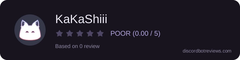 Rating widget preview for KaKaShiii