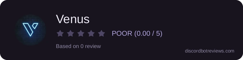 Rating widget preview for Venus
