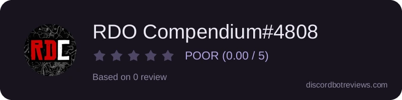 Rating widget preview for RDO Compendium#4808