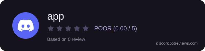 Rating widget preview for app