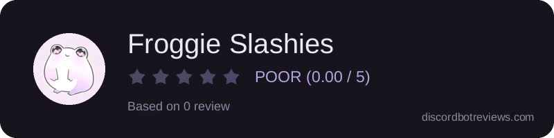 Rating widget preview for Froggie Slashies