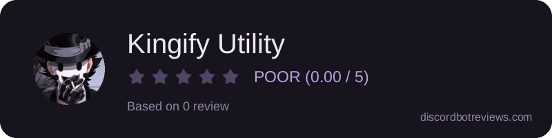 Rating widget preview for Kingify Utility
