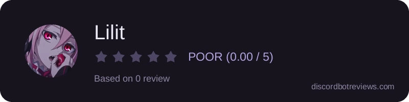 Rating widget preview for Lilit