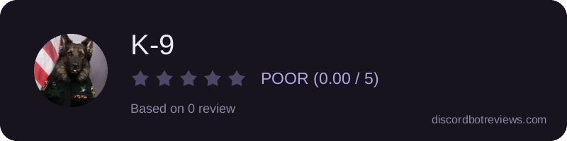 Rating banner for K-9