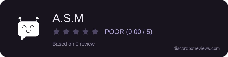 Rating widget preview for A.S.M