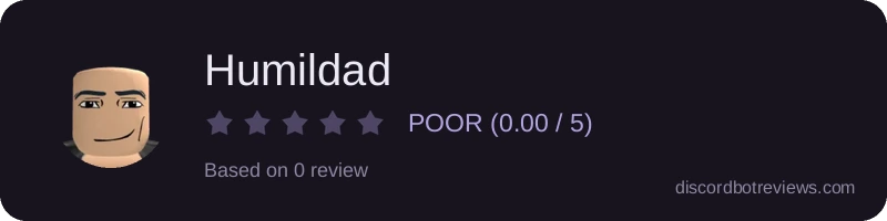 Rating widget preview for Humildad