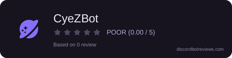 Rating banner for CyeZBot