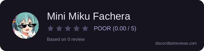 Rating widget preview for Mini Miku Fachera