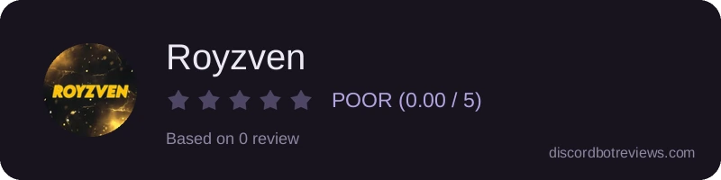 Rating widget preview for Royzven