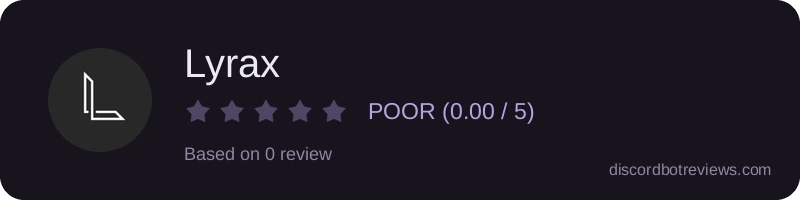 Rating banner for Lyrax
