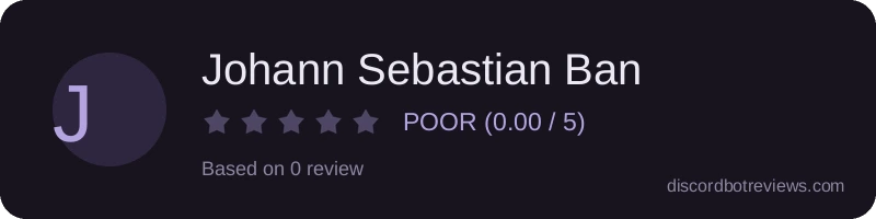 Rating widget preview for Johann Sebastian Ban