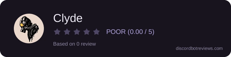Rating widget preview for Clyde 