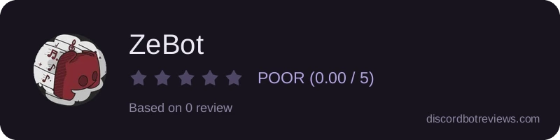 Rating widget preview for ZeBot