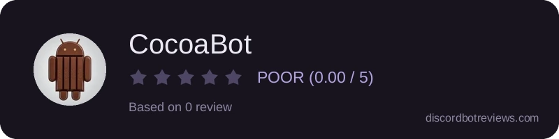 Rating widget preview for CocoaBot