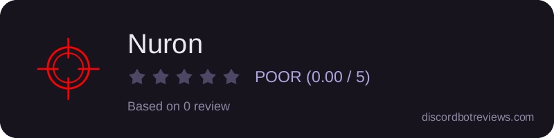 Rating widget preview for Nuron