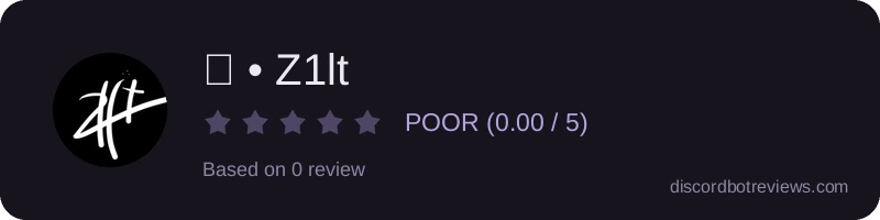 Rating widget preview for 🎶 • Z1lt
