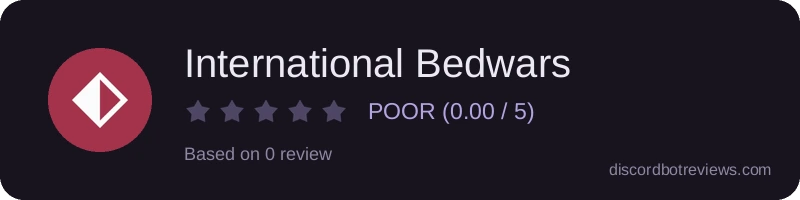 Rating widget preview for International Bedwars