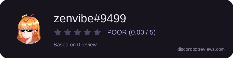 Rating widget preview for zenvibe#9499