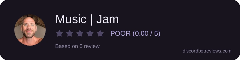 Rating widget preview for Music | Jam