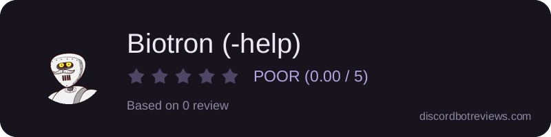 Rating widget preview for Biotron (-help)