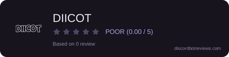 Rating widget preview for DIICOT 