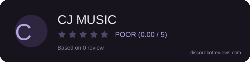 Rating widget preview for CJ MUSIC
