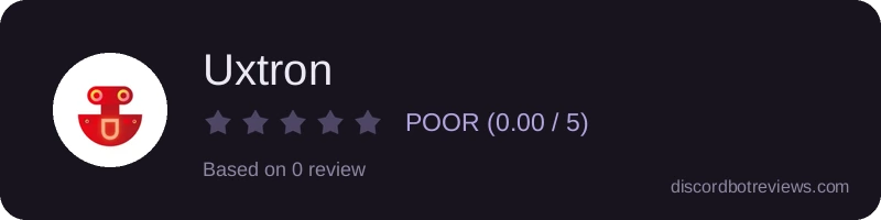 Rating widget preview for Uxtron
