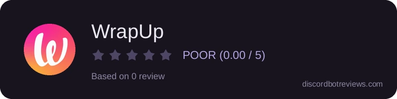 Rating widget preview for WrapUp