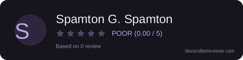 Rating banner for Spamton G. Spamton
