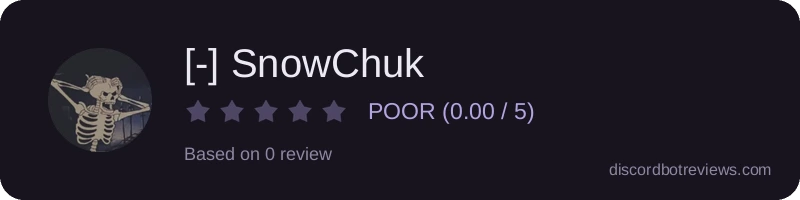 Rating widget preview for [-] SnowChuk 