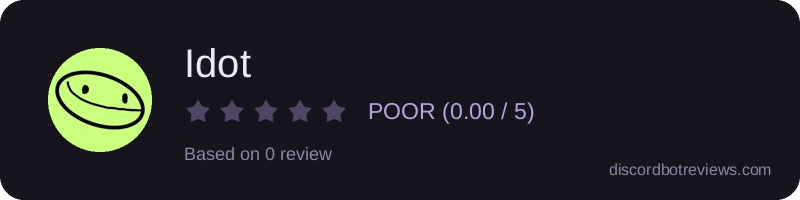 Rating widget preview for Idot